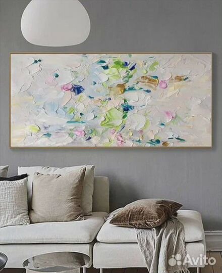 Картины маслом абстракция. Музыка весны