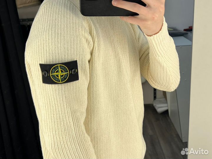 Свитер Stone Island белый