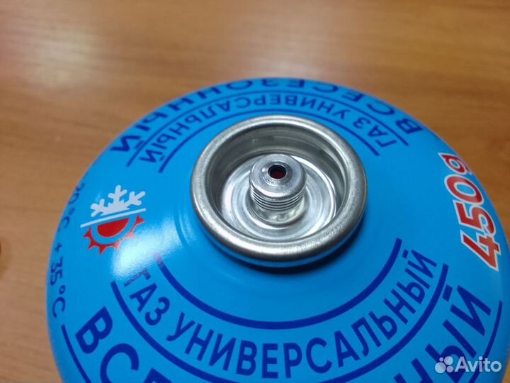 Газ для портативных плит с резьбой всесезонный 450