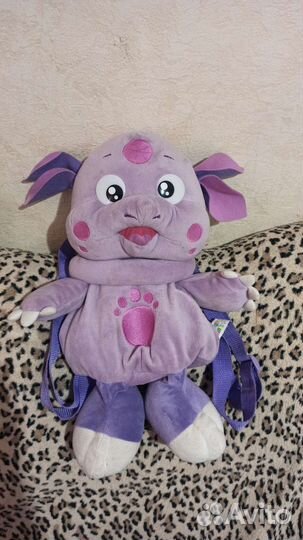 Рюкзак и игрушка Лунтик