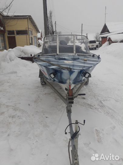 Прогресс 4 с мотором и прицепом
