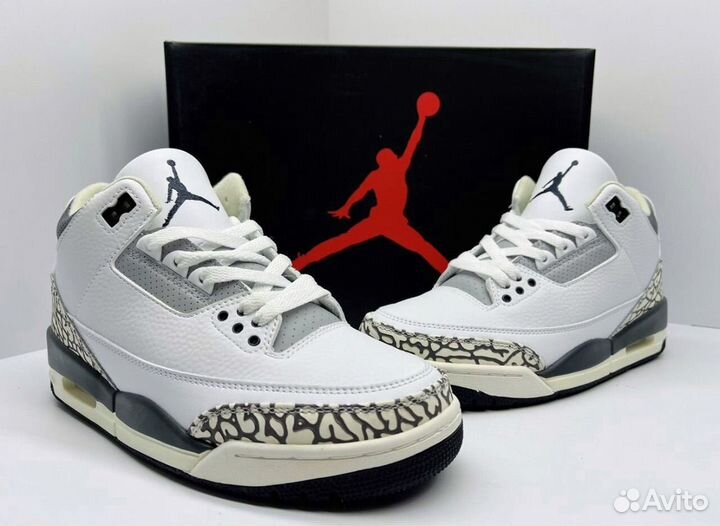 Кроссовки Nike air jordan 3 retro (люкс 40-45)