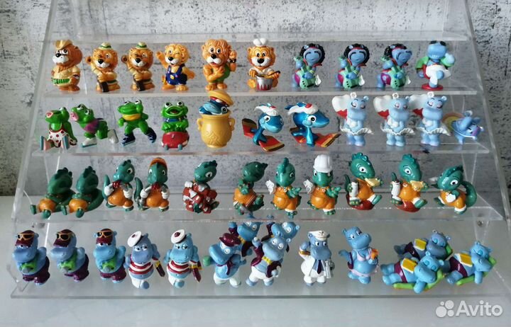 Киндеры 90х Лягушки Бегемотики Акулы Ландрин