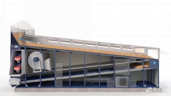 Конвейерная зерносушилка Агромиг. Гарантия, ндс