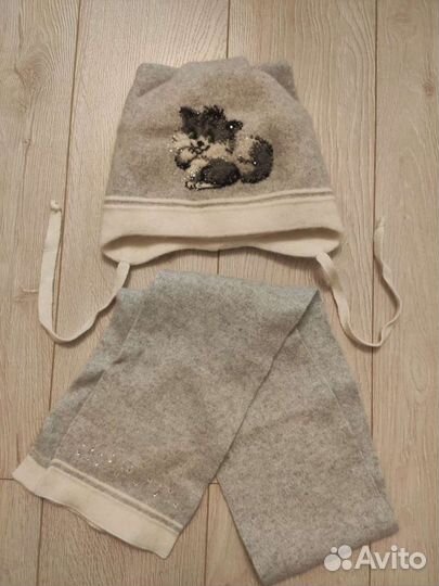 Шапка и шарф зимняя Daniil&Daniela длядевочки50-52