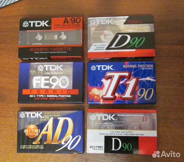 Аудиокассеты TDK миниколлекция (6 шт), цена за все