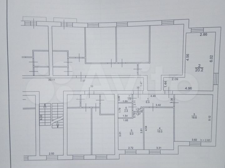 Комната 20,2 м² в 3-к., 3/3 эт.