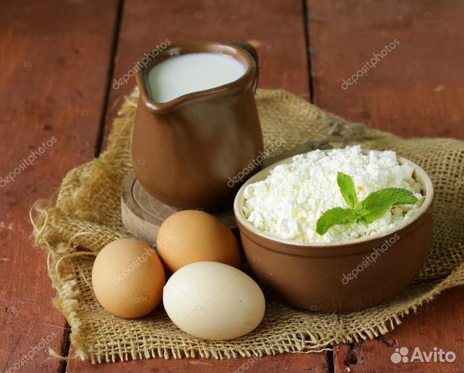 Молоко, яйцо, творог