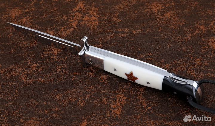 Нож Финка нквд складная сталь 95Х18 со штифтом акр