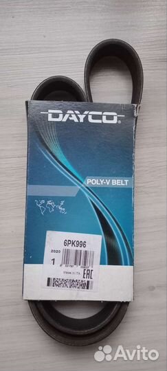 Ремень поликлиновой dayco 2190 6PK996