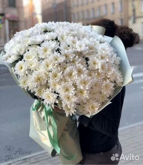 Букет Цветы Хризантемы