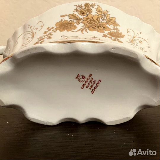 Конфетница ручной работы, фарфор