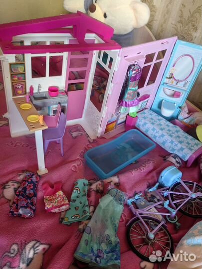 Барби дом мебель транспорт и куклы