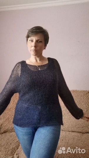 Джемпер паутинка из кидмохера