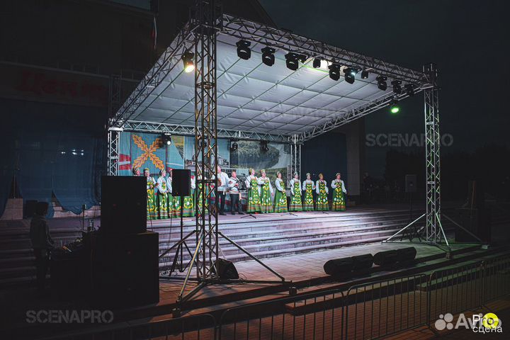 Навес для сцены из алюминиевых ферм