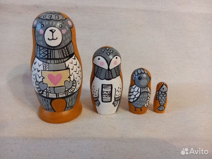 Матрешка набор 8,5 см,диаметр 4,5см