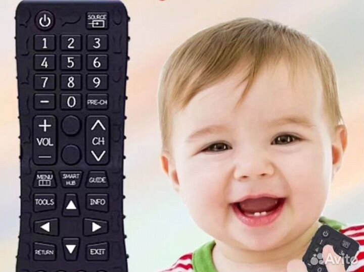 Детский прорезыватель силиконовый пульт