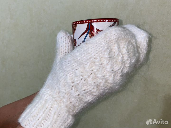 Варежки пуховые козий пух