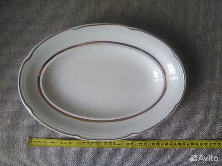 Блюдо фарфор винтаж СССР зик