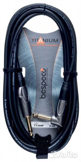 Кабель гитарный Bespeco TT600P 6 m (прямой/угловой