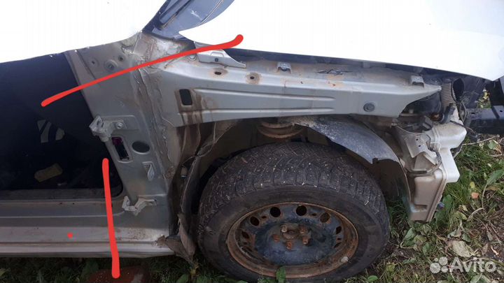 Четверть передняя правая Volkswagen Polo sedan