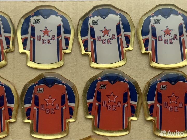 Два Значка форма Динамо цска Спартак хоккей кхл