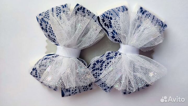 Бантики для волос к 1 сентября
