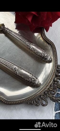 Столовые приборы для подачи блюд.Серебро.Франция