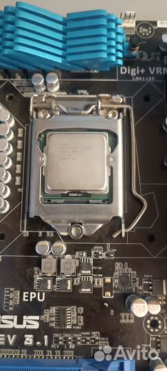 Материнская плата 1155 asus p8p67p rev 3.1 с озу и