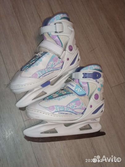 Коньки для девочки 31-36 раздвижные