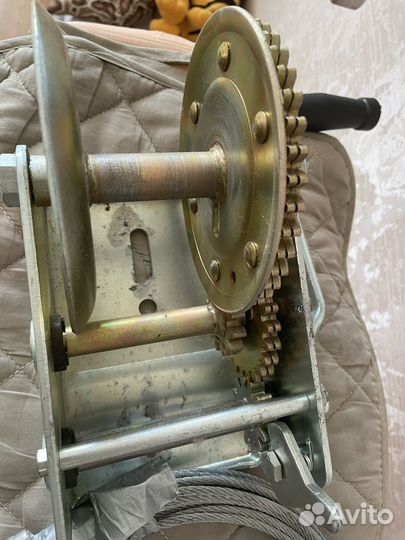 Лебедка барабанная matrix тяга-0,8 т шестеренчатая