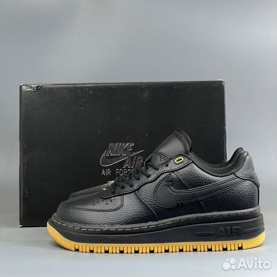 Nike Air Force 1 Черные Люкс