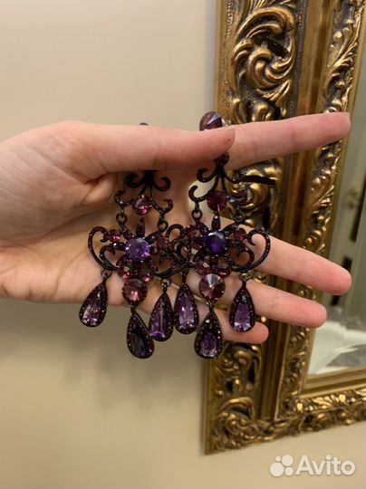 Серьги / сережки вечерние длинные