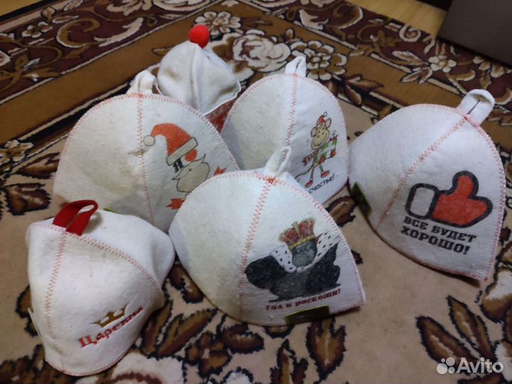 Шапки для бани и сауны, для взрослых и для детей