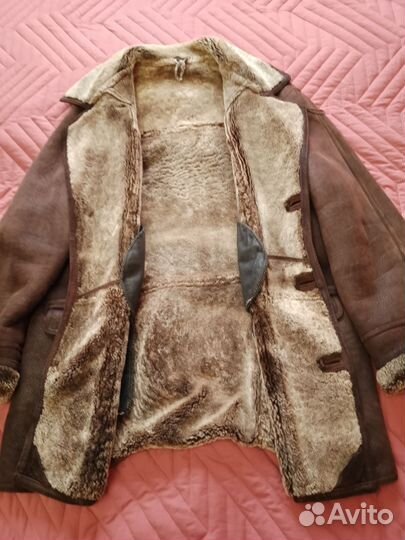 Дубленка мужская, натуральная, размер 56
