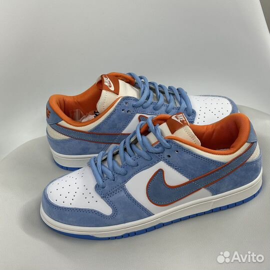 Кроссовки nike dunk low оранжевые голубые (41-44)