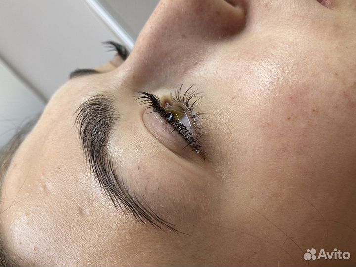 Ламинирование ресниц+окрашивание