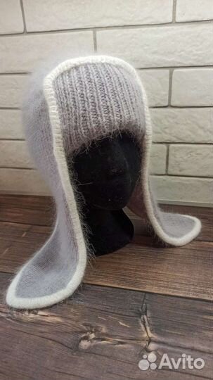 Шапка - ушанка из пуха норки