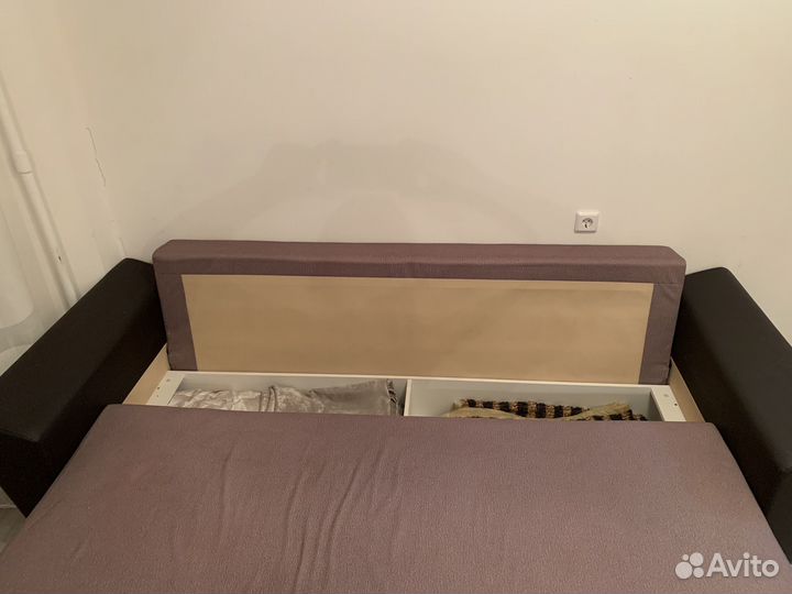 Диван рогожка коричневый