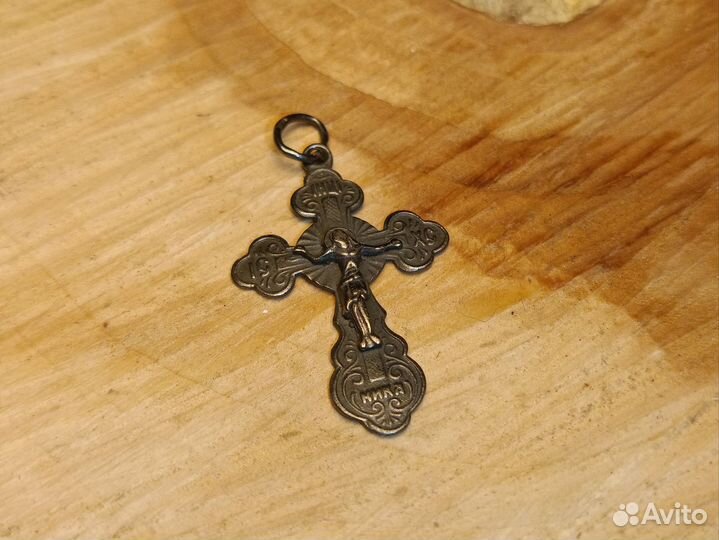 Крестик нательный серебро