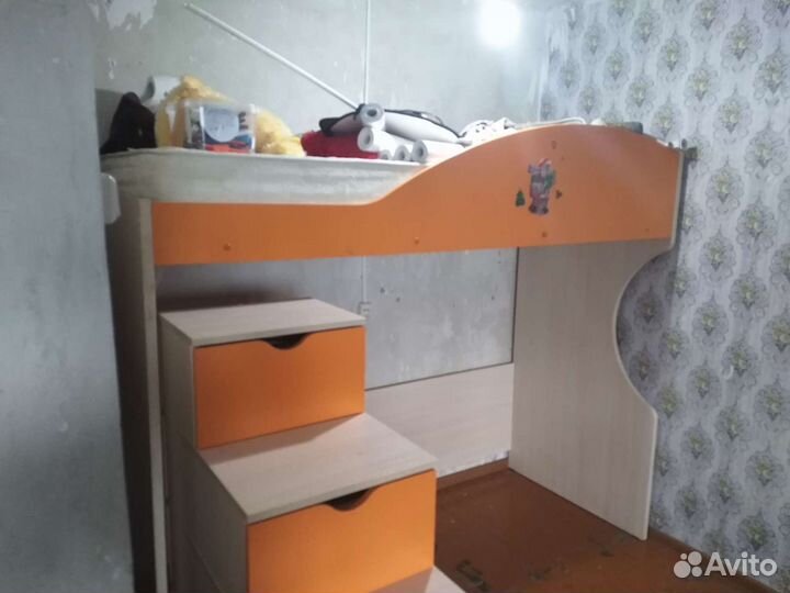 Кровать второй ярус с ящиками для всего)