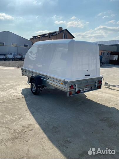 Прицеп мзса 817703.012 с пластиковой крышкой