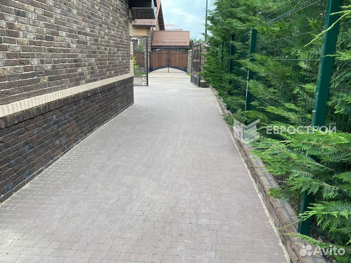 Тротуарная плитка, брусчатка, бордюры