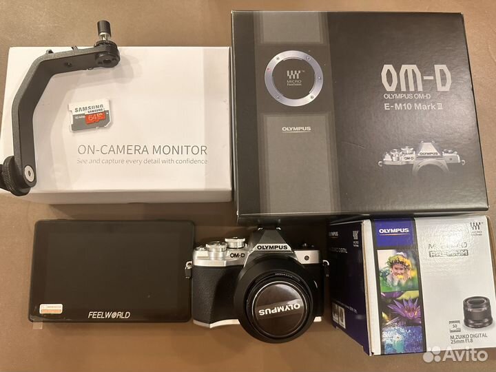Olympus OM-D E-M10 Mark III (как новый) + 25/1.8
