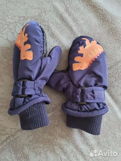 Варежки краги детские 2 пары