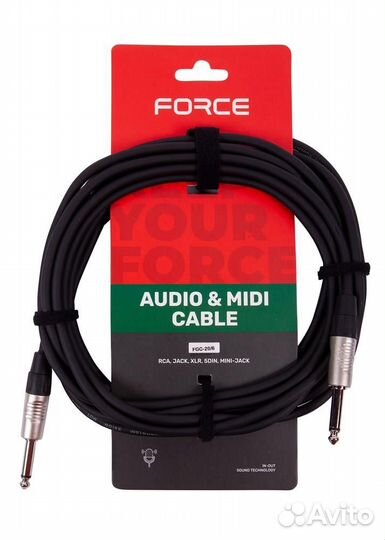 Force FGC-20/6 - Шнур гитарный Jack1/4