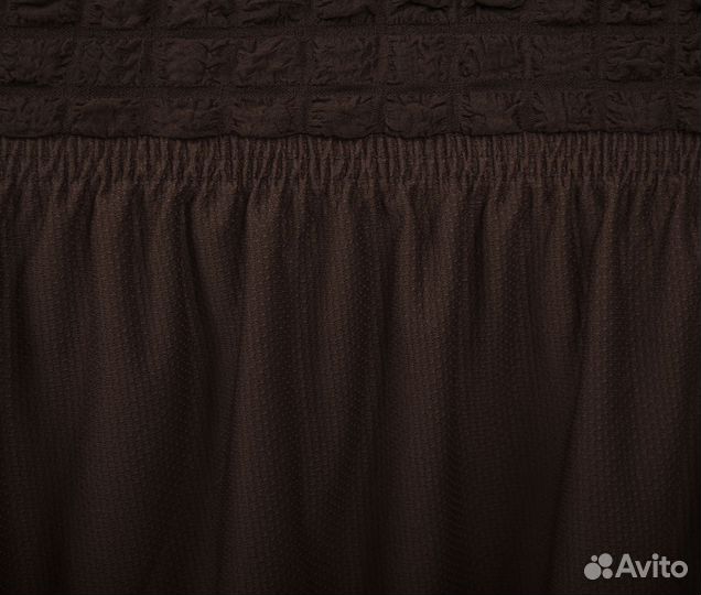 Чехол на трехместный диван с подлокотниками, Кофе