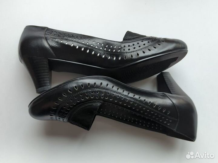 Туфли женские черные tais (42, нат. кожа)