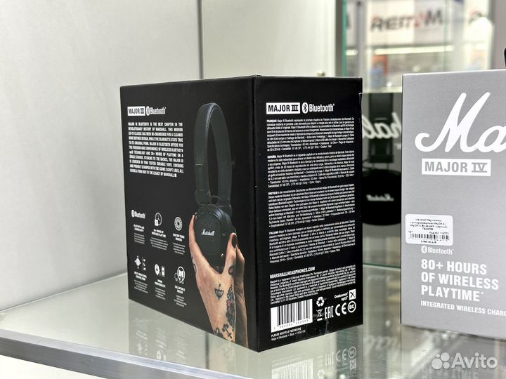 Наушники Marshall Major 3 bluetooth (чуть мятые)