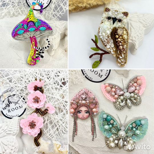 Брошь из бисера